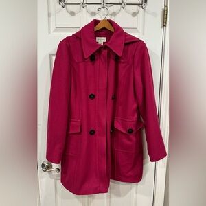 St.John’s Bay wool blend pink coat.